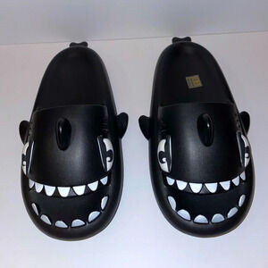 Black Shark Slides, fun novelty shoe